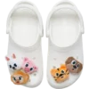 Lot de 5 Bijoux Jibbitz « Animaux en peluche »
