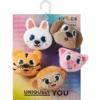 Lot de 5 Bijoux Jibbitz « Animaux en peluche »