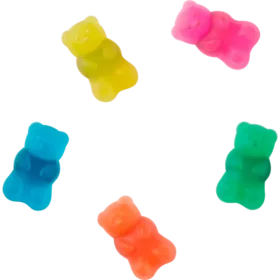 Lot de 5 Bijoux Jibbitz « Candy Bear » pour bijoux de chaussures