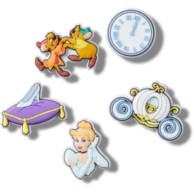 Lot de 5 Bijoux Jibbitz Cendrillon