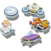 Lot de 5 Bijoux Jibbitz Cendrillon