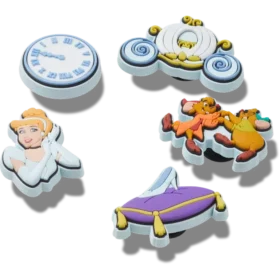 Lot de 5 Bijoux Jibbitz Cendrillon