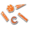 Lot de 5 Bijoux Jibbitz™ Clemson Univ