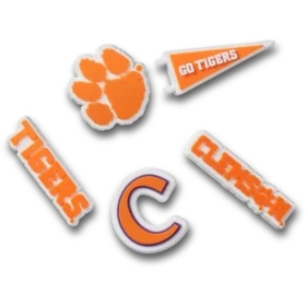 Lot de 5 Bijoux Jibbitz™ Clemson Univ