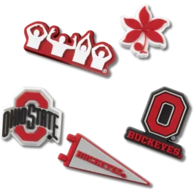 Lot de 5 Bijoux Jibbitz de l&rsquo;université d&rsquo;État de l&rsquo;Ohio