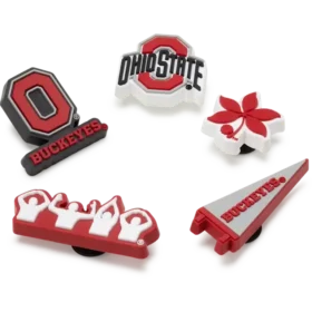 Lot de 5 Bijoux Jibbitz de l&rsquo;université d&rsquo;État de l&rsquo;Ohio