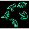 Lot de 5 Bijoux Jibbitz « Dino » phosphorescents pour bijoux de chaussures