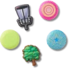 Lot de 5 Bijoux Jibbitz « Disc Golf »