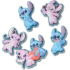 Lot de 5 Bijoux Jibbitz™ Disney Stitch & Angel pour bijoux de chaussures Lot de 5 Bijoux Jibbitz™ Disney Stitch & Angel pour bijoux de chaussures