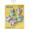 Lot de 5 Bijoux Jibbitz™ Disney Stitch & Angel pour bijoux de chaussures Lot de 5 Bijoux Jibbitz™ Disney Stitch & Angel pour bijoux de chaussures