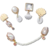 Lot de 5 Bijoux Jibbitz « Elevated Pearl »