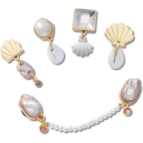 Lot de 5 Bijoux Jibbitz « Elevated Pearl »
