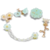 Lot de 5 Bijoux Jibbitz « Fleurs délicates bleues »