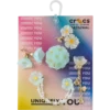 Lot de 5 Bijoux Jibbitz « Fleurs délicates bleues »