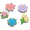 Lot de 5 Bijoux Jibbitz « Fleurs en perles »