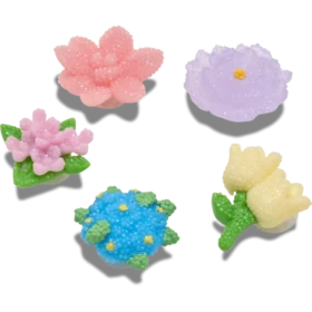 Lot de 5 Bijoux Jibbitz « Fleurs en perles »