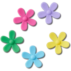 Lot de 5 Bijoux Jibbitz « Flower Power »