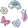 Lot de 5 Bijoux Jibbitz « Funky Girly Icons »
