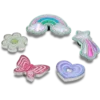 Lot de 5 Bijoux Jibbitz « Funky Girly Icons »