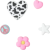 Lot de 5 Bijoux Jibbitz « Girly Icon »