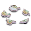 Lot de 5 Bijoux Jibbitz™ Grogu de Star Wars