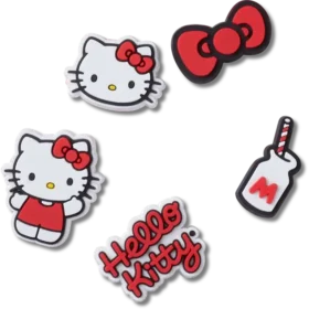 Lot de 5 Bijoux Jibbitz Hello Kitty