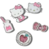 Lot de 5 Bijoux Jibbitz Hello Kitty « Elevated »