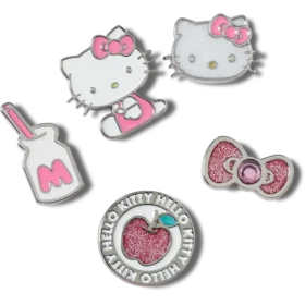 Lot de 5 Bijoux Jibbitz Hello Kitty « Elevated »