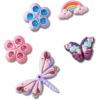 Lot de 5 Bijoux Jibbitz « Insectes du jardin magique » Lot de 5 Bijoux Jibbitz « Insectes du jardin magique »