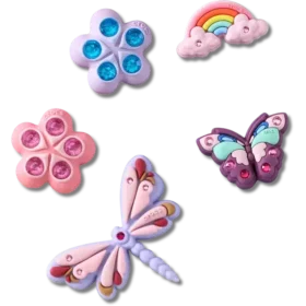 Lot de 5 Bijoux Jibbitz « Insectes du jardin magique »