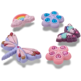 Lot de 5 Bijoux Jibbitz « Insectes du jardin magique »
