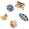 Lot de 5 Bijoux Jibbitz « Irreverent Pride » Lot de 5 Bijoux Jibbitz « Irreverent Pride »