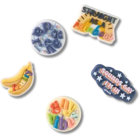 Lot de 5 Bijoux Jibbitz « Irreverent Pride »