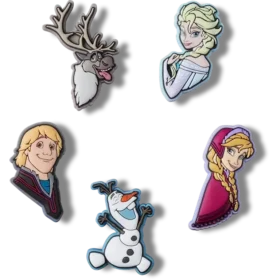 Lot de 5 Bijoux Jibbitz « La Reine des neiges »