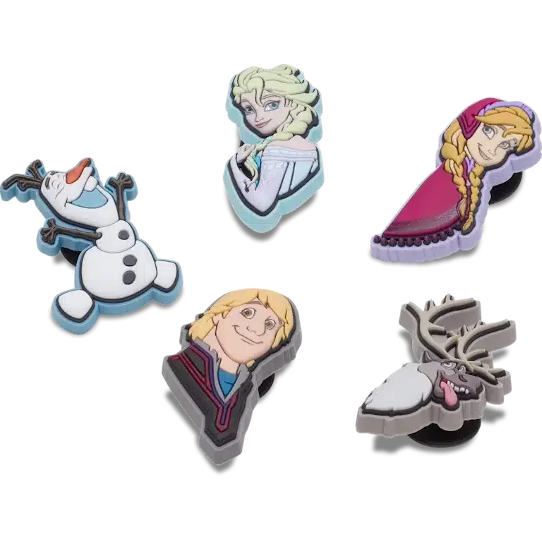 Lot de 5 Bijoux Jibbitz « La Reine des neiges » Lot de 5 Bijoux Jibbitz « La Reine des neiges »