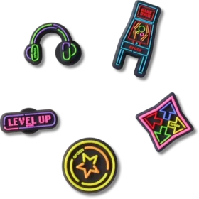 Lot de 5 Bijoux Jibbitz « Level up Gamer »