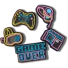 Lot de 5 Bijoux Jibbitz « Lights up Neon Gamer » Lot de 5 Bijoux Jibbitz « Lights up Neon Gamer »