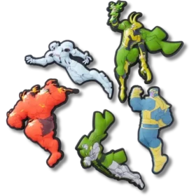 Lot de 5 Bijoux Jibbitz « Méchants des Avengers »