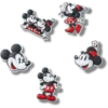 Lot de 5 Bijoux Jibbitz™ Mickey et Minnie en PVC Lot de 5 Bijoux Jibbitz™ Mickey et Minnie en PVC