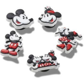 Lot de 5 Bijoux Jibbitz™ Mickey et Minnie en PVC