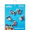 Lot de 5 Bijoux Jibbitz™ Mickey et Minnie en PVC Lot de 5 Bijoux Jibbitz™ Mickey et Minnie en PVC