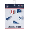 Lot de 5 Bijoux Jibbitz™ MLB Los Angeles Dodgers Lot de 5 Bijoux Jibbitz™ MLB Los Angeles Dodgers