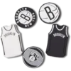Lot de 5 Bijoux Jibbitz™ NBA Brooklyn Nets