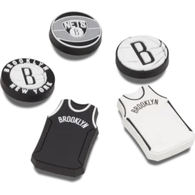 Lot de 5 Bijoux Jibbitz™ NBA Brooklyn Nets