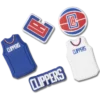 Lot de 5 Bijoux Jibbitz™ NBA Los Angeles Clippers Lot de 5 Bijoux Jibbitz™ NBA Los Angeles Clippers