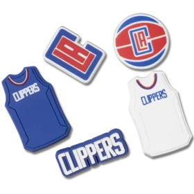 Lot de 5 Bijoux Jibbitz™ NBA Los Angeles Clippers