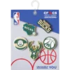Lot de 5 Bijoux Jibbitz™ NBA Milwaukee Bucks Lot de 5 Bijoux Jibbitz™ NBA Milwaukee Bucks