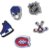 Lot de 5 Bijoux Jibbitz NHL® Canadiens de Montréal® Lot de 5 Bijoux Jibbitz NHL® Canadiens de Montréal®