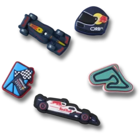 Lot de 5 Bijoux Jibbitz™ Oracle Red Bull Racing pour chaussures Crocs