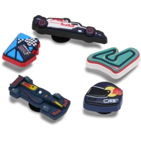 Lot de 5 Bijoux Jibbitz™ Oracle Red Bull Racing pour chaussures Crocs